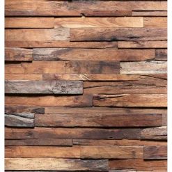 Kuvatapetti Dimex Wooden Wall, 225x250cm, ruskea, puukuosi