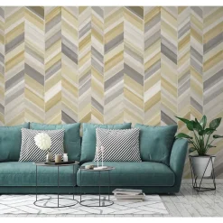 Kuvatapetti One Roll One Motif Chevron 01 0, 1.59x2.80m, non-woven