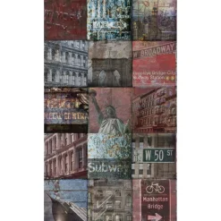 Kuvatapetti One Roll One Motif NY Patchwork, 1.59x2.80m, non-woven