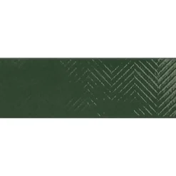 Kuviolaatta Pukkila Soho Racing green, kiiltävä, struktuuri, 297x97mm