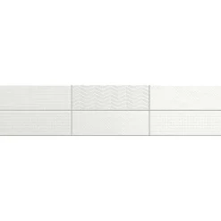 Kuviolaatta Pukkila Soho White, himmeä, struktuuri, 297x97mm
