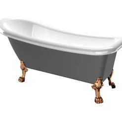 Kylpyamme Bathlife Ideal, 1530x760 mm, harmaa, eri tassuja
