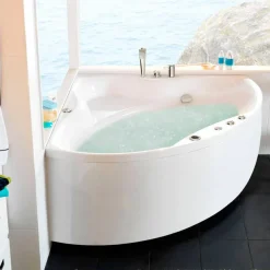 Kylpyamme Westerbergs Ocean 140C 2.0, akryyli, valkoinen