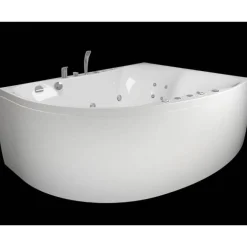 Kylpyamme Westerbergs Ocean 170L Duo 2.0, akryyli, valkoinen, vasen