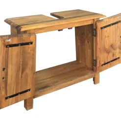Kylpyhuoneen allaskaappi kierrätetty mänty 70x32x63 cm