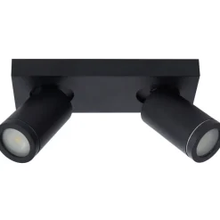 Kylpyhuoneen kattospottivalaisin Lucide Taylor, himmennettävä, 2xGU10 5W 2200K/3000K, IP44, eri värejä
