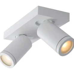 Kylpyhuoneen kattospottivalaisin Lucide Taylor, himmennettävä, 2xGU10 5W 2200K/3000K, IP44, eri värejä