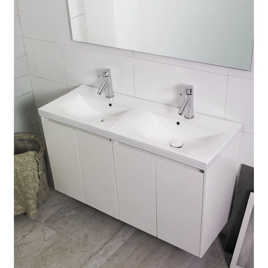 Kylpyhuonekaluste Noro Lifestyle Concept 1200duo, pesualtaalla ja allaskaapilla, korkea