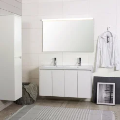 Kylpyhuonekaluste Noro Lifestyle Concept 1200duo, pesualtaalla ja allaskaapilla, korkea