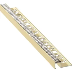 Laattalista/ulkokulma Euroshrink kantikas alumiini crystal 212a, 12mm x 2.5m, eri värejä