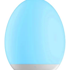 Ladattava LED-pöytävalaisin Star Trading Oval, Ø92x110mm, valkoinen