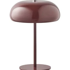 Ladattava pöytävalaisin House Nordic Margate, ø16cm, IP20, 3.7V, 1200mAh, viininpunainen