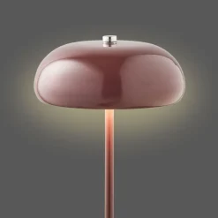 Ladattava pöytävalaisin House Nordic Margate, ø16cm, IP20, 3.7V, 1200mAh, viininpunainen