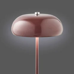 Ladattava pöytävalaisin House Nordic Margate, ø16cm, IP20, 3.7V, 1200mAh, viininpunainen