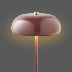 Ladattava pöytävalaisin House Nordic Margate, ø16cm, IP20, 3.7V, 1200mAh, viininpunainen