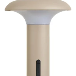 Ladattava pöytävalaisin House Nordic Ramsey, sisä- ja ulkokäyttöön, IP44, 3.7V, 1800mAh, beige