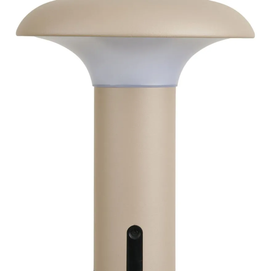 Ladattava pöytävalaisin House Nordic Ramsey, sisä- ja ulkokäyttöön, IP44, 3.7V, 1800mAh, beige