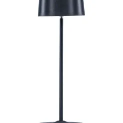 Ladattava pöytävalaisin Venture Home Tern, sisä- ja ulkokäyttöön, ø15x34cm, musta