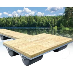Laituri PW-Spa Teräs-äijä, 1.2x4.8m + 3.7x2.4m