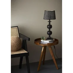 Lampunjalka PR Home Flory, 45cm, musta