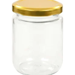 Lasiset hillopurkit kullan värisillä kansilla 96 kpl 230 ml