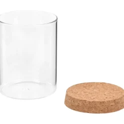 Lasiset säilytyspurkit korkkikannella 6 kpl 650 ml