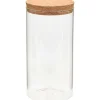 Lasiset säilytyspurkit korkkikannella 6 kpl 1400 ml
