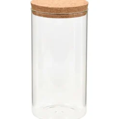 Lasiset säilytyspurkit korkkikannella 6 kpl 1400 ml