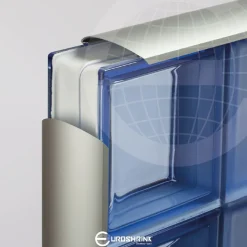 Lasitiilen kehyslista Euroshrink alumiini 277a, 85mm x 2.5m, eri värejä