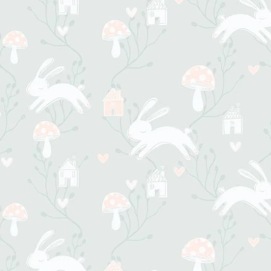 Lastenhuoneen tapetti Fiona Living@HOME 621244, non-woven, turquoise, turkoosi