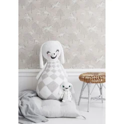 Lastenhuoneen tapetti Littlephant Fairytale fox vaaleanpunainen, metsä, non-woven.