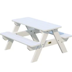 Lasten pöytäryhmä Palmako Lisbet 90x89x50cm valkoinen, Verkkokaupan poistotuote