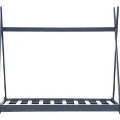 Lasten sängynrunko 70x140 cm harmaa täysi mänty