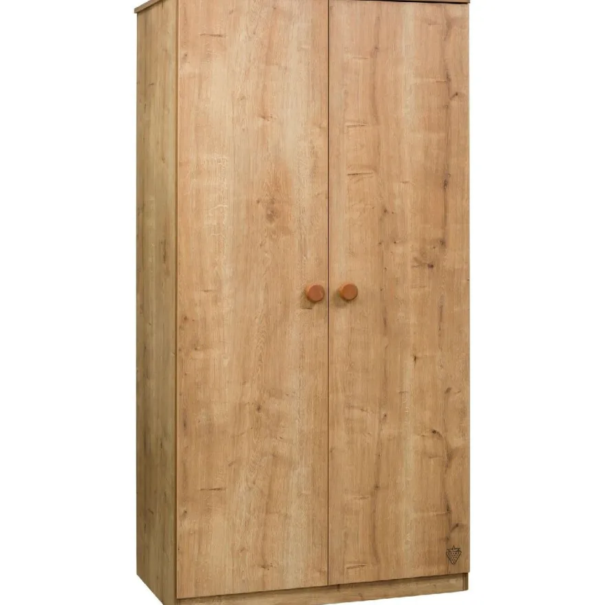 Lasten vaatekaappi Linento Furniture Mocha, 93cm, puukuvioitu