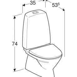Lasten WC-istuin Ido, istuinkannella