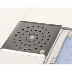 Lattiakaivo Euroshrink Kit Classic rst 110x110mm, pintakansi, harjattu teräs
