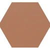 Lattialaatta Pukkila Natura 6-kulmainen Keskiruskea, himmeä, sileä, 115x100mm
