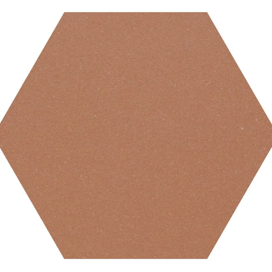 Lattialaatta Pukkila Natura 6-kulmainen Keskiruskea, himmeä, sileä, 115x100mm