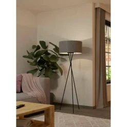 Lattiavalaisin Eglo Fondachelli, 60W, 51x151,5cm, harmaa/musta