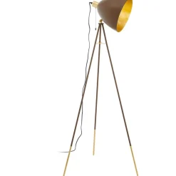 Lattiavalaisin Eglo Vintage Chester 1, 149,5cm, ruskea