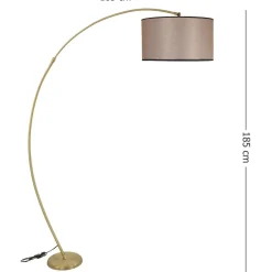 Lattiavalaisin Linento Lighting Misra, 85cm, beige