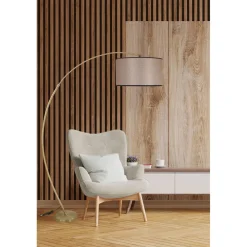 Lattiavalaisin Linento Lighting Misra, 85cm, beige