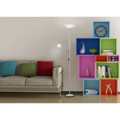 Lattiavalaisin Trio Erzwo 100/10W, IP20, Ø280x1800 mm, titaani uplighter