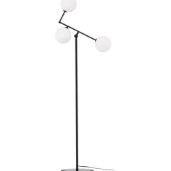 Lattiavalaisin Venture Home Marsan, 160cm, musta/valkoinen lasi