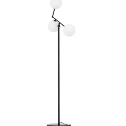 Lattiavalaisin Venture Home Marsan, 160cm, musta/valkoinen lasi