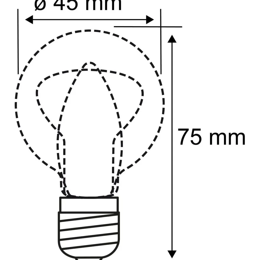 LED-filamenttilamppu Paulmann Drop, E27, 470lm, 5W, 2700K, matta