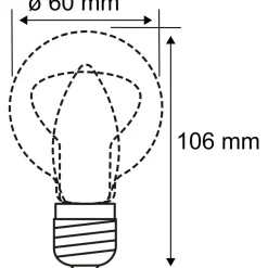 LED-filamenttilamppu Paulmann 1879 Edition Pear, E27, 350lm, 7.5W, 1800K, himmennettävä, savulasi