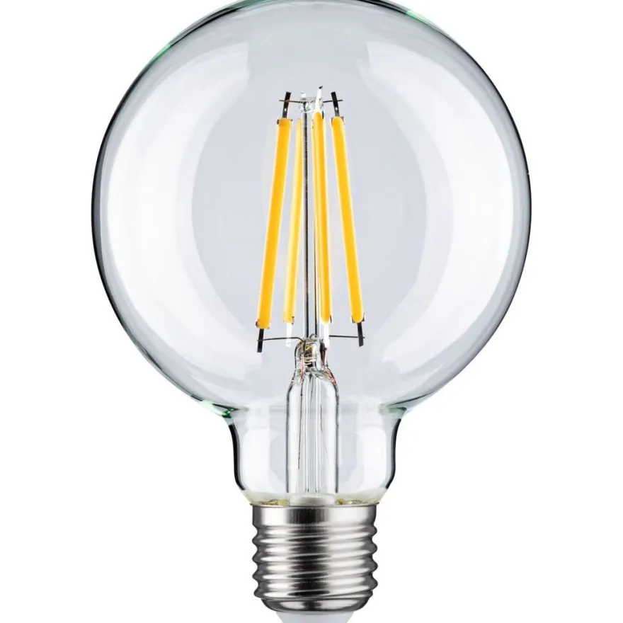 LED-filamenttilamppu Paulmann Globe, G95, E27, 1055lm, 9W, 2700K, himmennettävä, kirkas