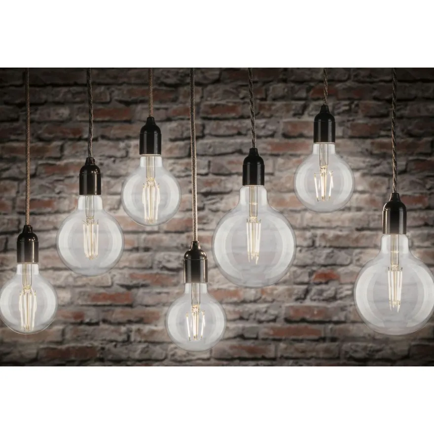 LED-filamenttilamppu Paulmann Globe, G80, E27, 470lm, 4.8W, 4000K, kirkas