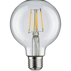 LED-filamenttilamppu Paulmann Globe, G80, E27, 470lm, 4.8W, 4000K, kirkas